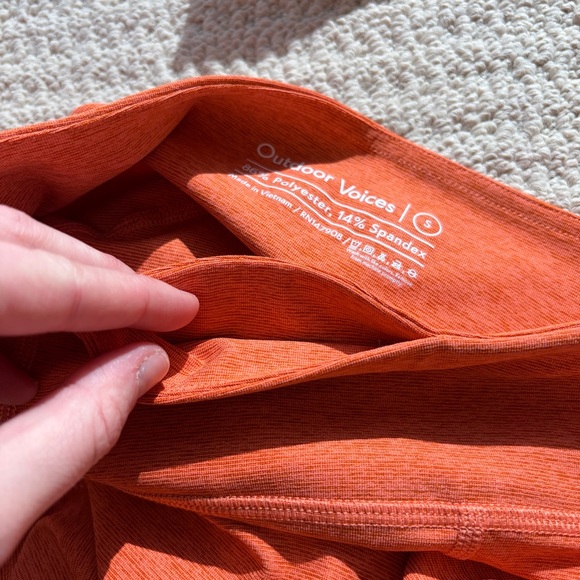 Outdoor Voices Mustang Orange Workout Set - Picture 12 of 16